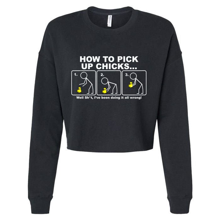 How To Pick Up Doing It Wrong Cropped Pullover Crew