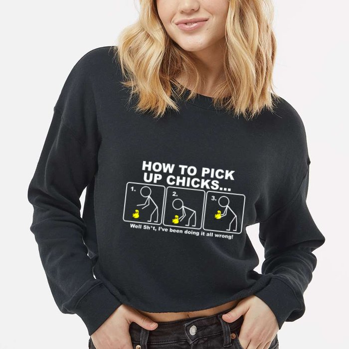How To Pick Up Doing It Wrong Cropped Pullover Crew