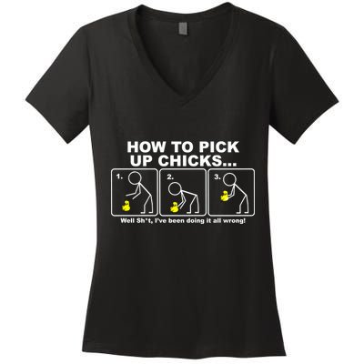 How To Pick Up Doing It Wrong Women's V-Neck T-Shirt