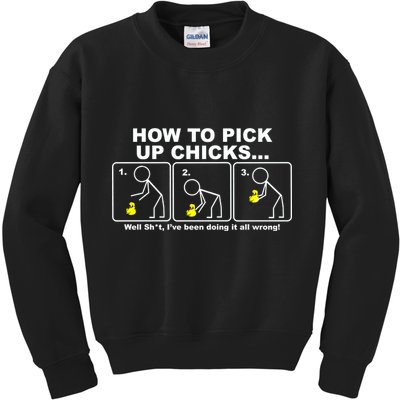 How To Pick Up Doing It Wrong Kids Sweatshirt