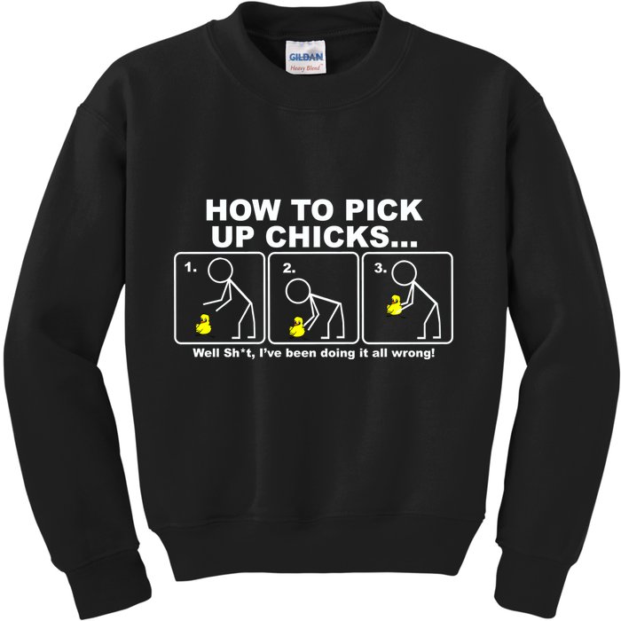 How To Pick Up Doing It Wrong Kids Sweatshirt
