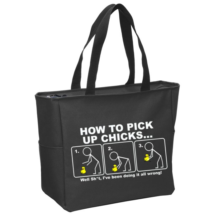 How To Pick Up Doing It Wrong Zip Tote Bag
