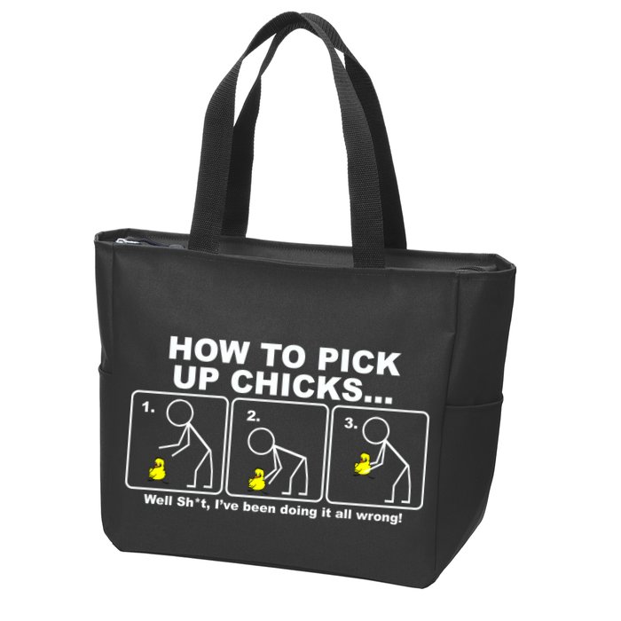 How To Pick Up Doing It Wrong Zip Tote Bag