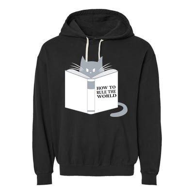 How To Rule The World Cat Garment-Dyed Fleece Hoodie