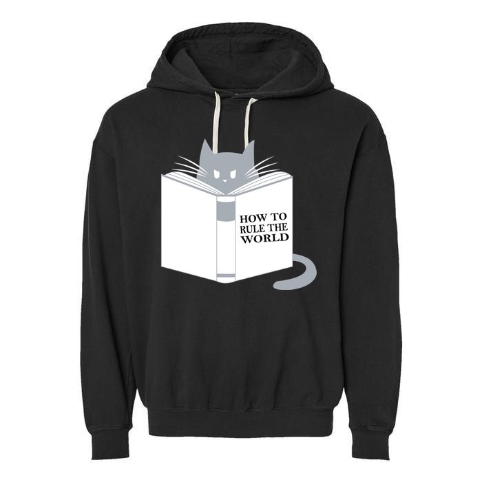 How To Rule The World Cat Garment-Dyed Fleece Hoodie