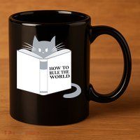 How To Rule The World Cat 11oz C Handle Ceramic Mug