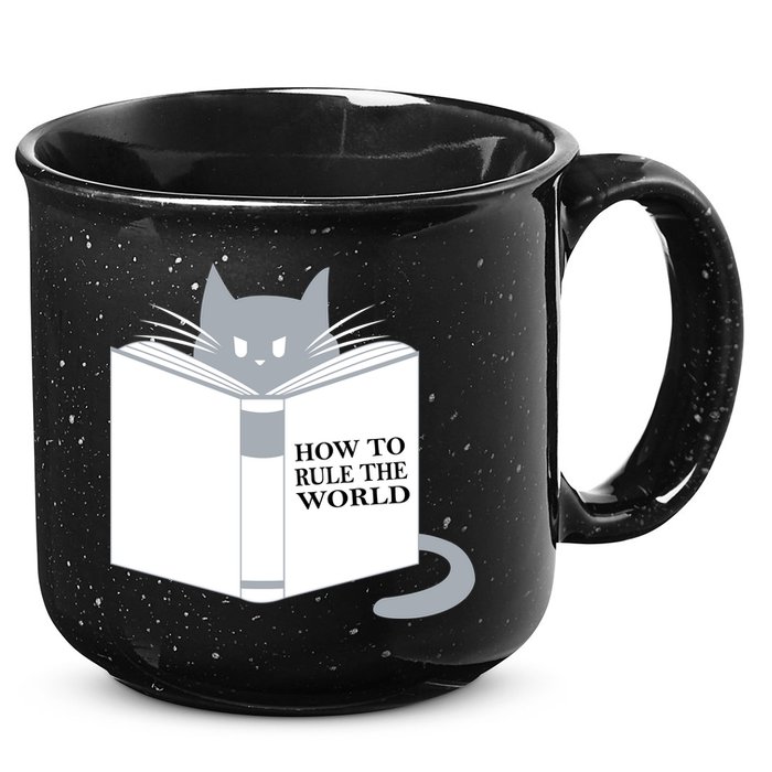 How To Rule The World Cat 15oz Campfire Ceramic Mug