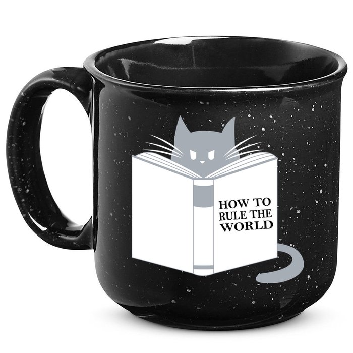 How To Rule The World Cat 15oz Campfire Ceramic Mug