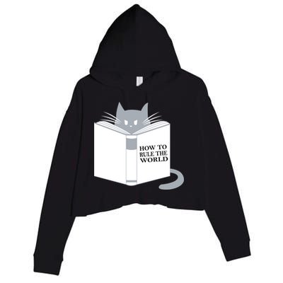How To Rule The World Cat Crop Fleece Hoodie