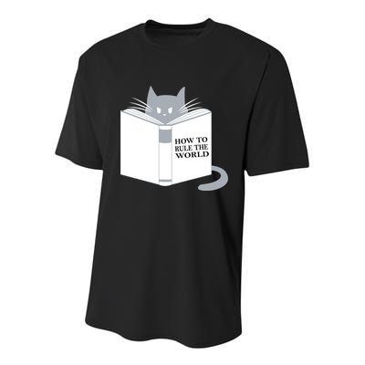How To Rule The World Cat Youth Performance Sprint T-Shirt