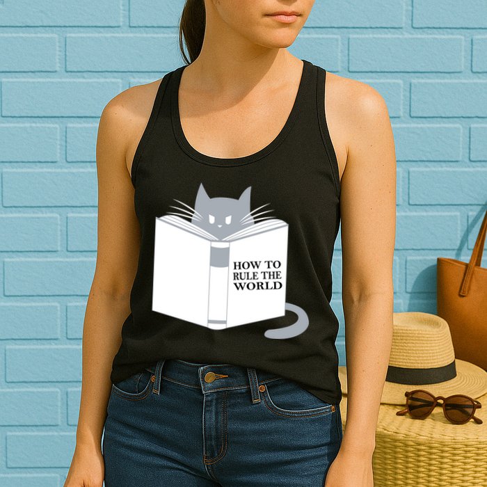 How To Rule The World Cat Womens Tank Top