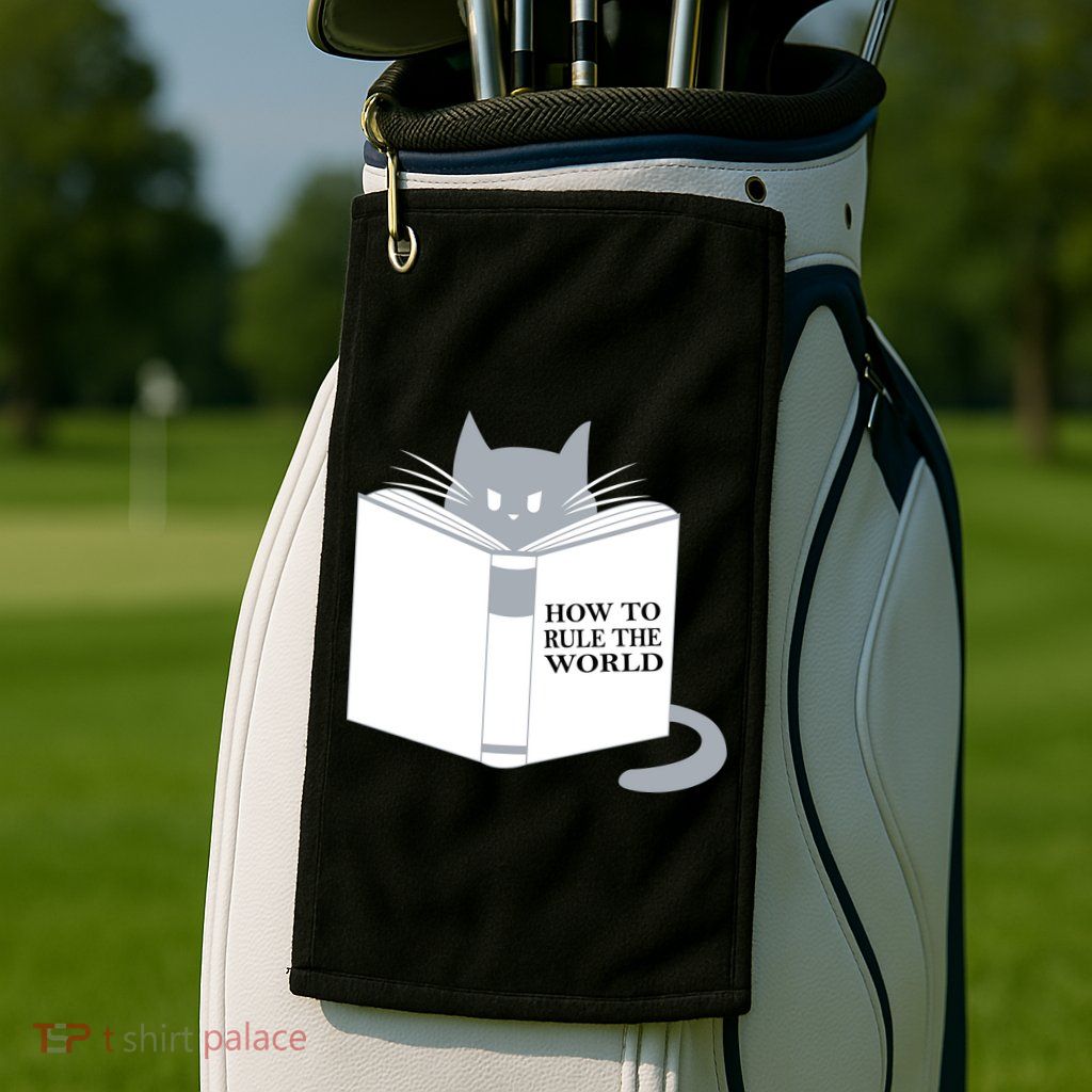 How To Rule The World Cat Golf Towel