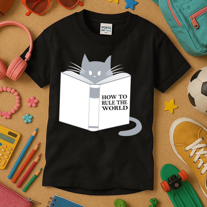 How To Rule The World Cat Kids T-Shirt