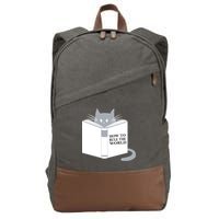 How To Rule The World Cat Cotton Canvas Backpack