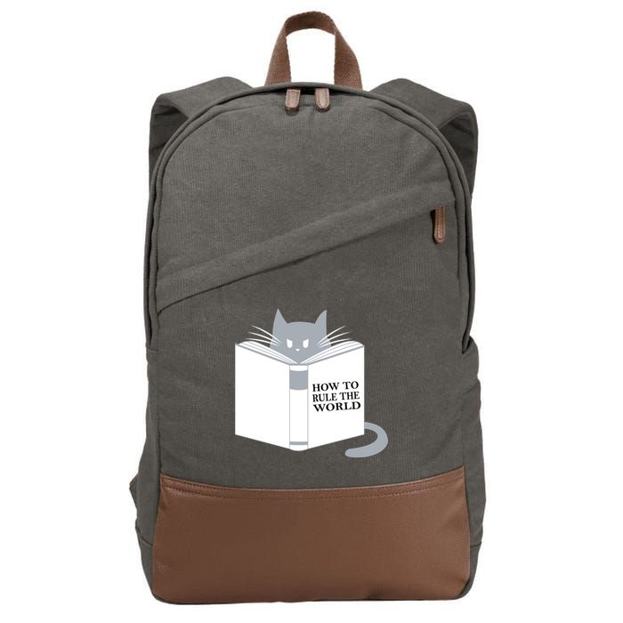 How To Rule The World Cat Cotton Canvas Backpack