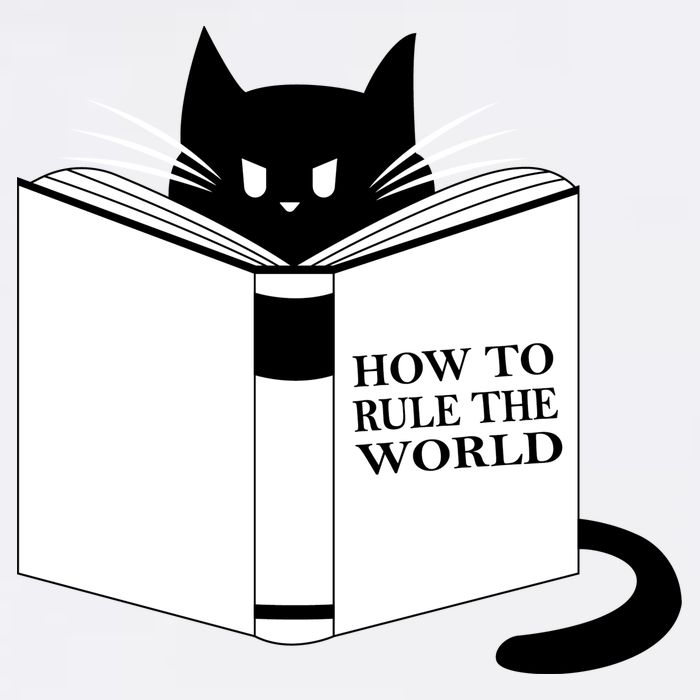How To Rule The World Cat Garment-Dyed Sweatshirt