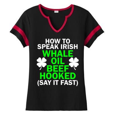 How To Speak Irish Ladies Halftime Notch Neck Tee