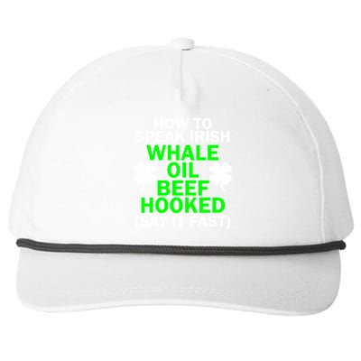 How To Speak Irish Snapback Five-Panel Rope Hat