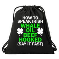 How To Speak Irish Drawstring Bag