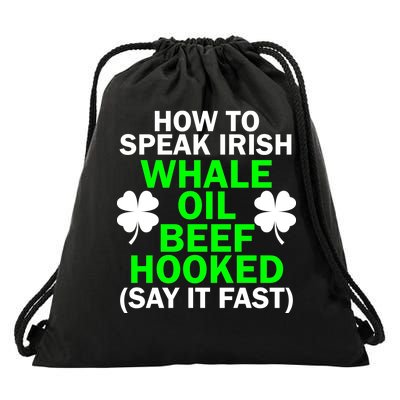 How To Speak Irish Drawstring Bag