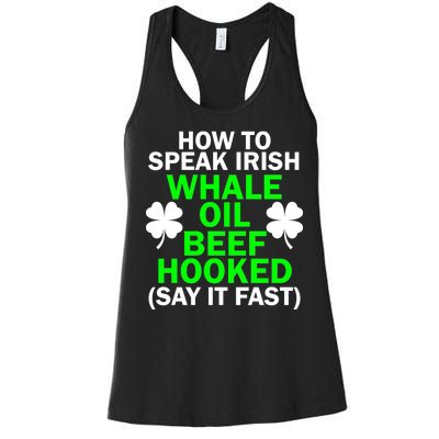 How To Speak Irish Women's Racerback Tank