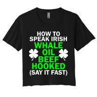 How To Speak Irish Women's Crop Top Tee