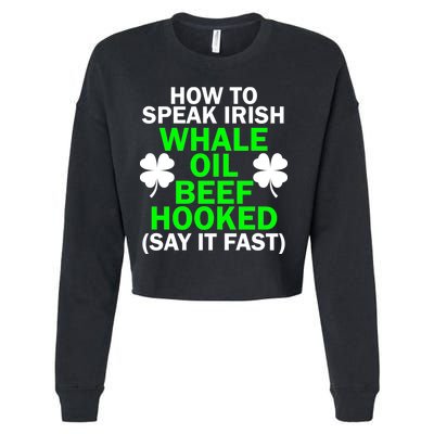 How To Speak Irish Cropped Pullover Crew