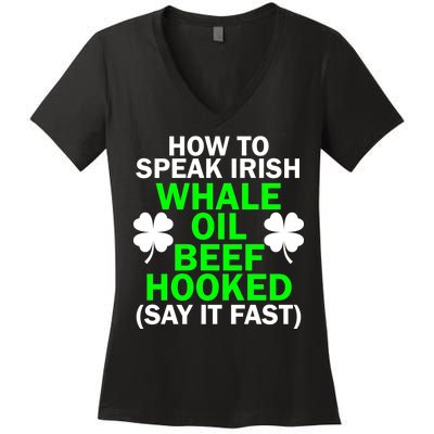 How To Speak Irish Women's V-Neck T-Shirt