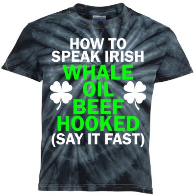 How To Speak Irish Kids Tie-Dye T-Shirt