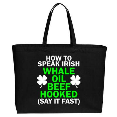 How To Speak Irish Cotton Canvas Jumbo Tote