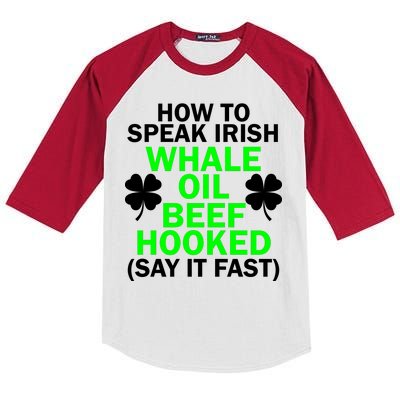 How To Speak Irish Kids Colorblock Raglan Jersey