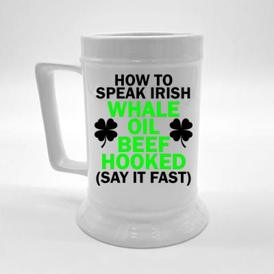 How To Speak Irish Beer Stein