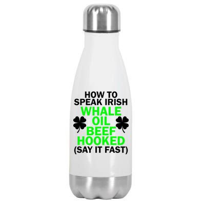 How To Speak Irish Stainless Steel Insulated Water Bottle