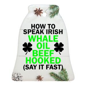 How To Speak Irish Ceramic Bell Ornament