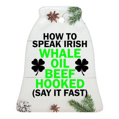 How To Speak Irish Ceramic Bell Ornament