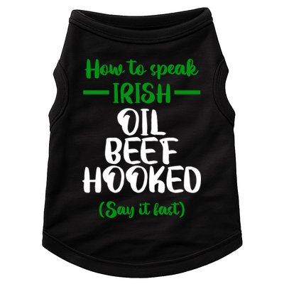 How to speak irish Funny Doggie Tank