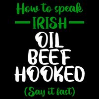 How to speak irish Funny Cooling Performance Long Sleeve Crew