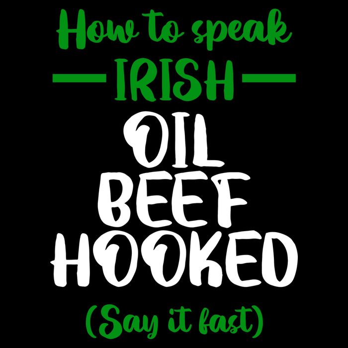 How to speak irish Funny Cooling Performance Long Sleeve Crew