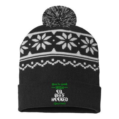 How to speak irish Funny USA-Made Snowflake Beanie