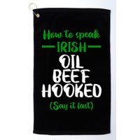 How to speak irish Funny Golf Towel