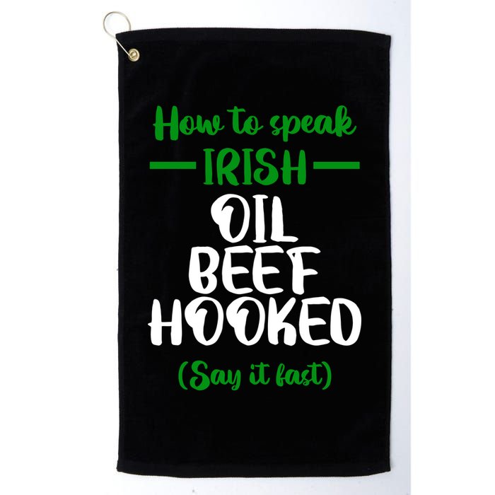 How to speak irish Funny Golf Towel