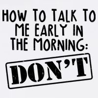 How To Talk To Me Early In The Morning DON'T Garment-Dyed Sweatshirt