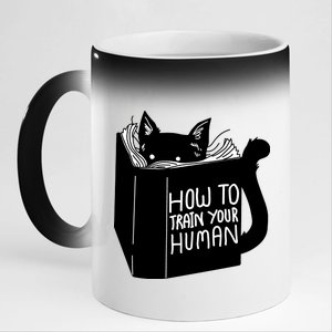 How To Train Your Human 11oz Black Color Changing Mug