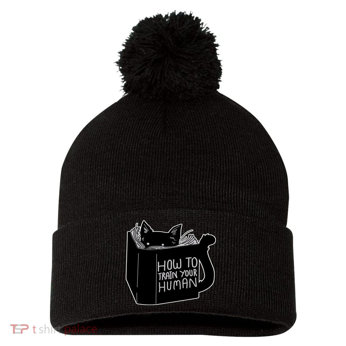 How To Train Your Human Pom Pom 12in Knit Beanie
