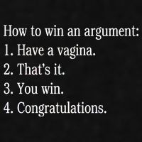 How To Win An Argument Have A Vagina Ladies PosiCharge Tri-Blend Wicking Tank