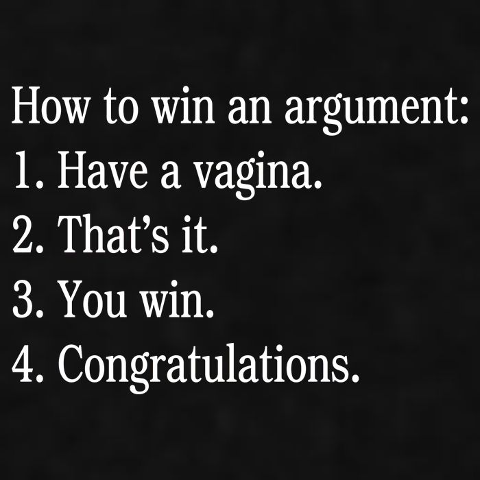 How To Win An Argument Have A Vagina Ladies PosiCharge Tri-Blend Wicking Tank