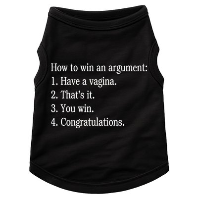 How To Win An Argument Have A Vagina Doggie Tank