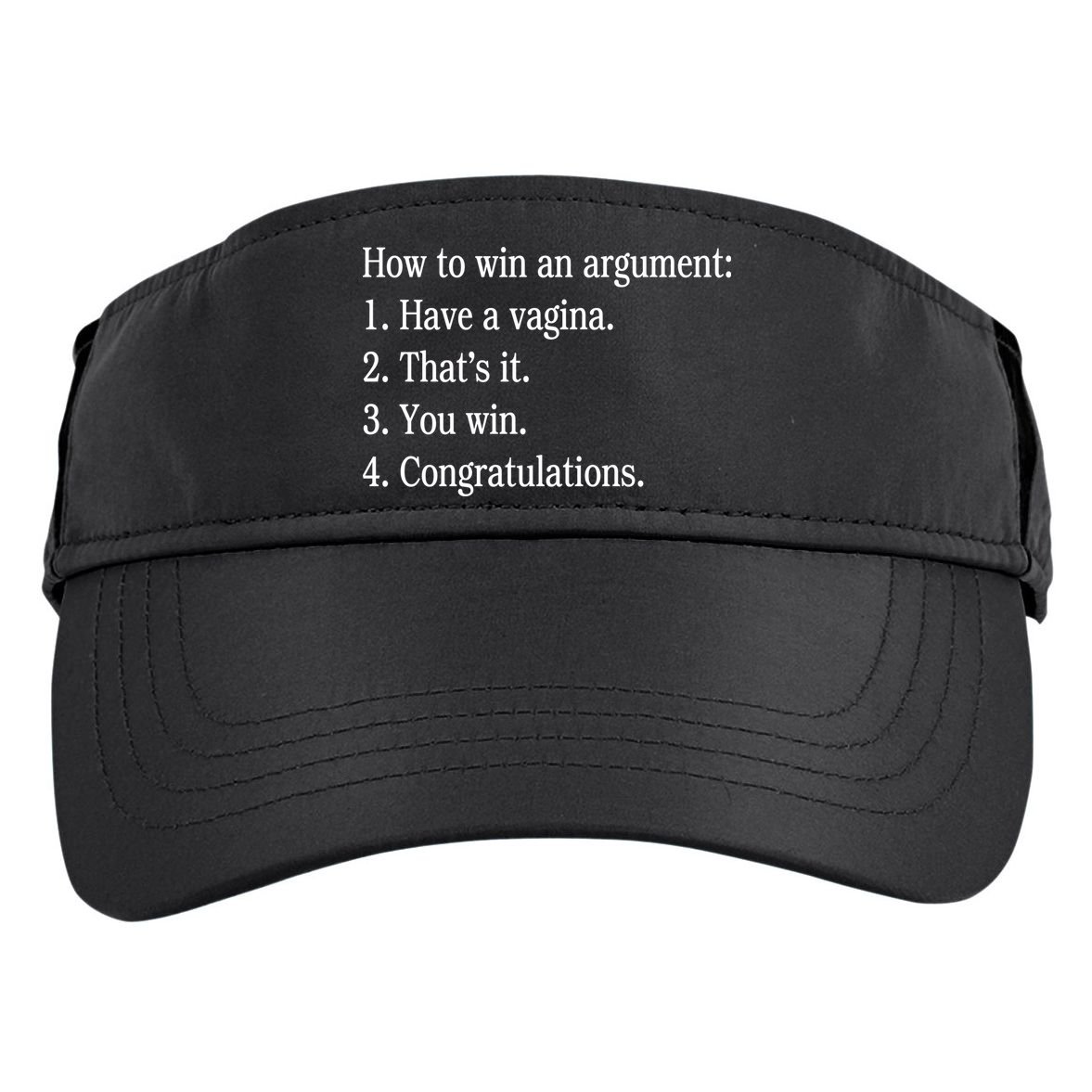 How To Win An Argument Have A Vagina Adult Drive Performance Visor