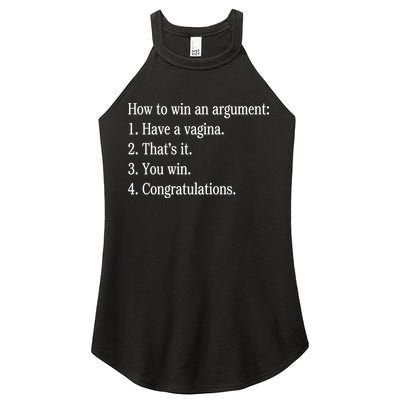 How To Win An Argument Have A Vagina Women's Perfect Tri Rocker Tank