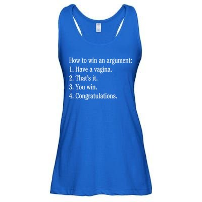 How To Win An Argument Have A Vagina Ladies Essential Flowy Tank